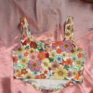 Floral corset top